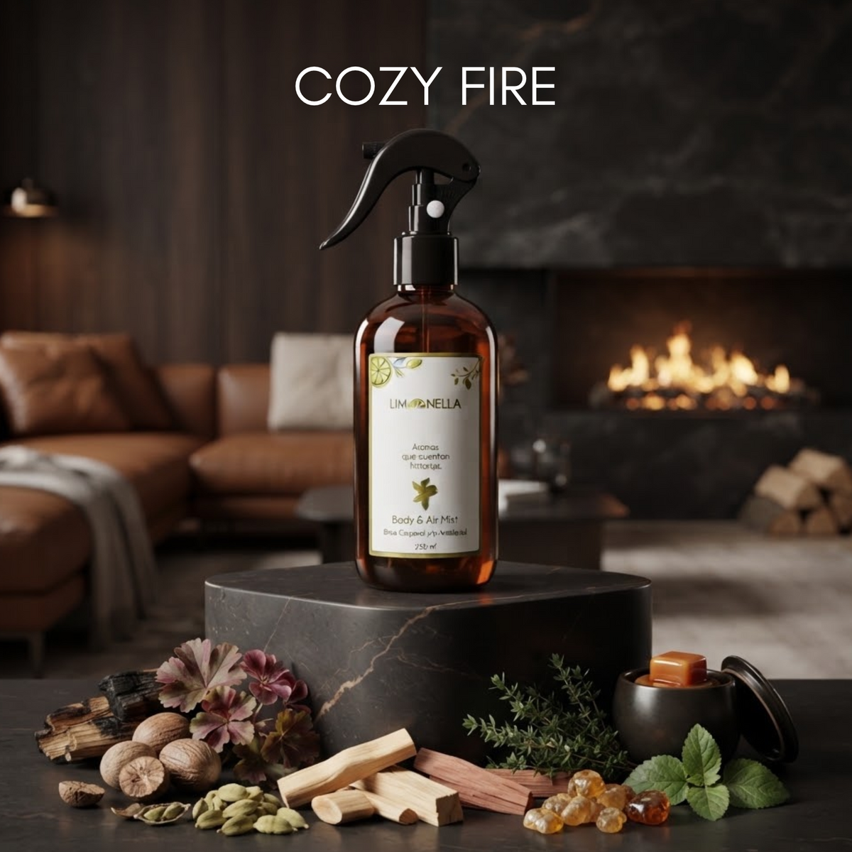 Home Spray Textil Inspirado en COZY FIRE | AMB0113