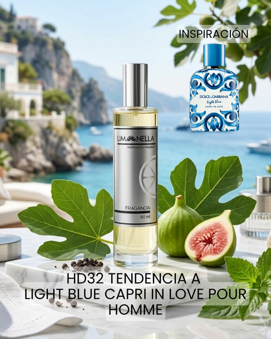 HD32 INSPIRADO EN LIGHT BLUE CAPRI IN LOVE POUR HOMME DOLCE&GABBANA