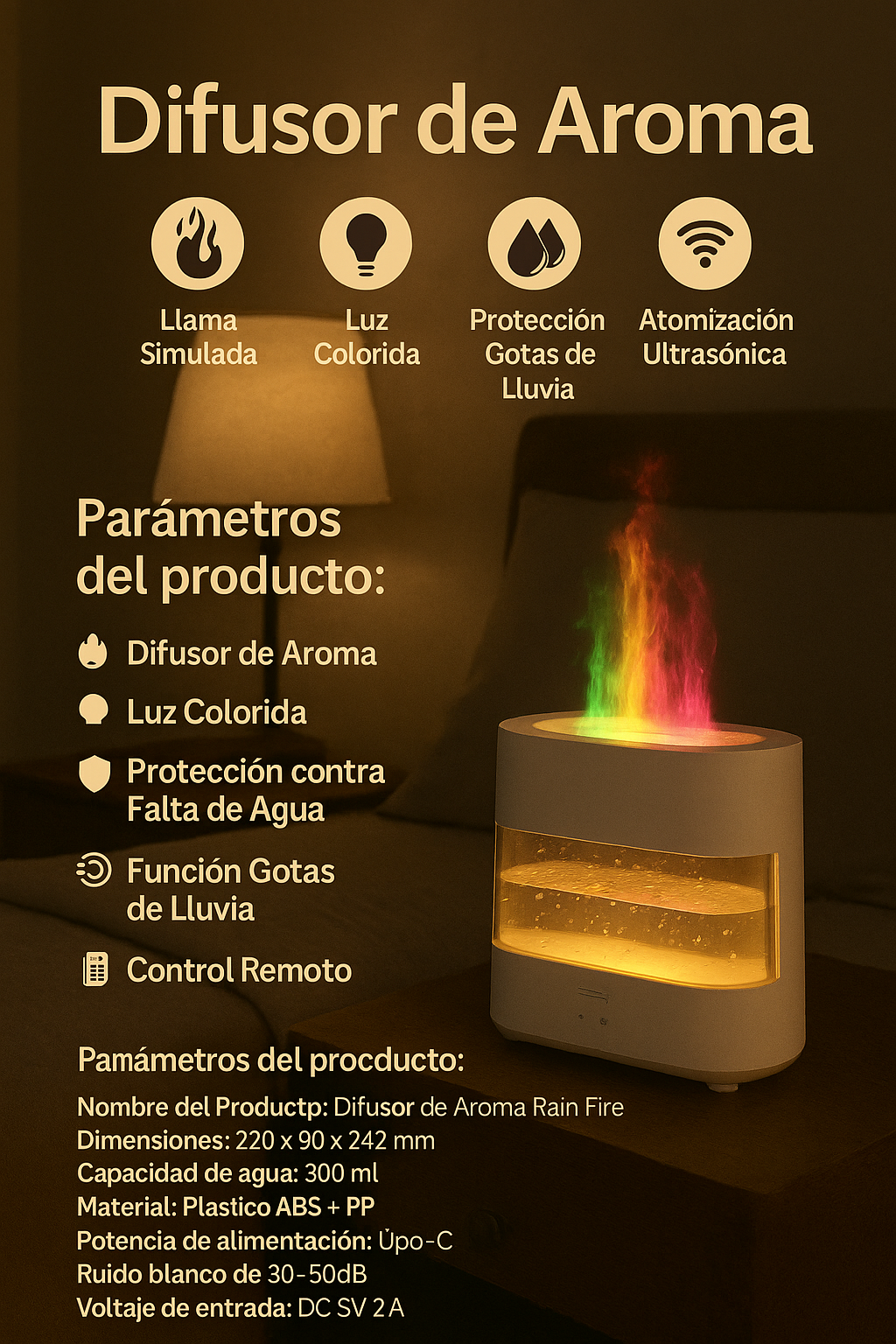 Rain Fire Aroma Diffuser