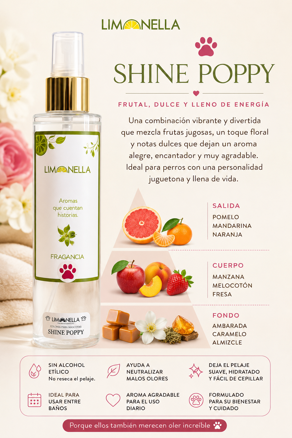 Colonia para Mascotas Limonella