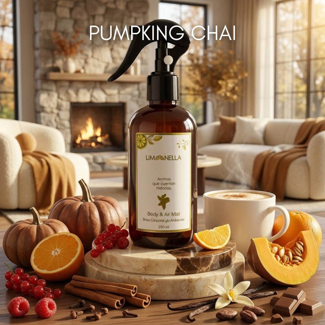 Home Spray Textil Inspirado en Pumpkin Chai | AMB0130