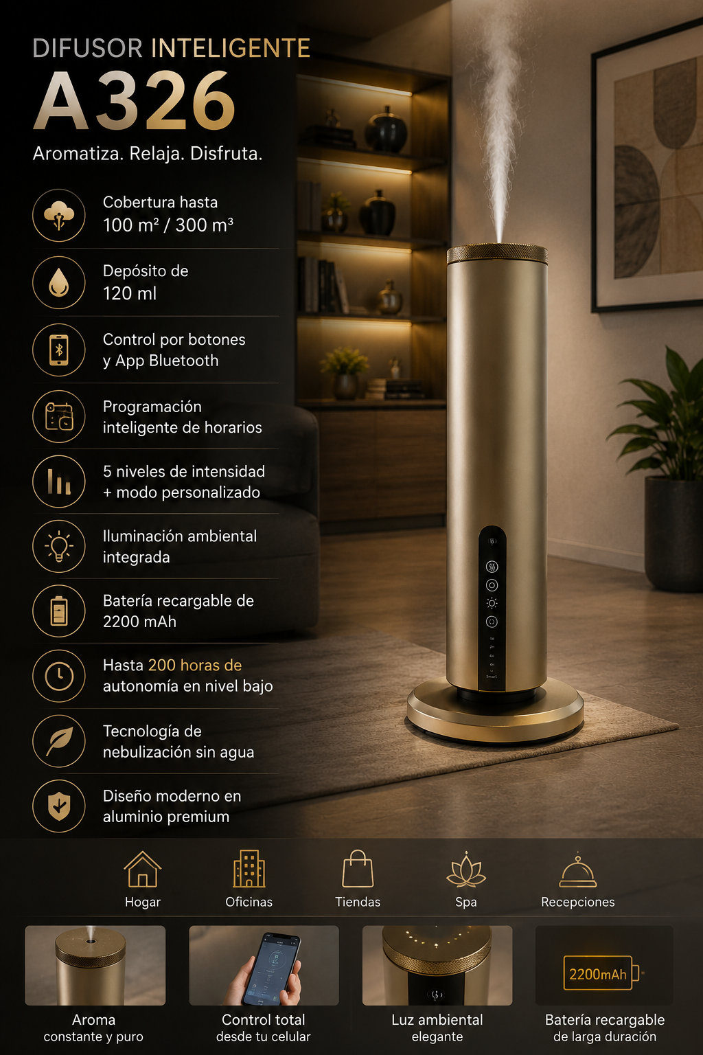 Difusor de Aroma Inteligente A326