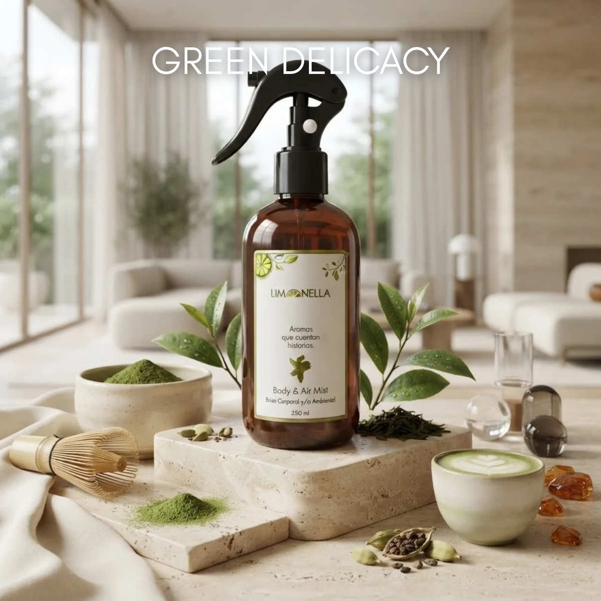 Home Spray Textil Inspirado en GREEN DELICACY  | AMB0116
